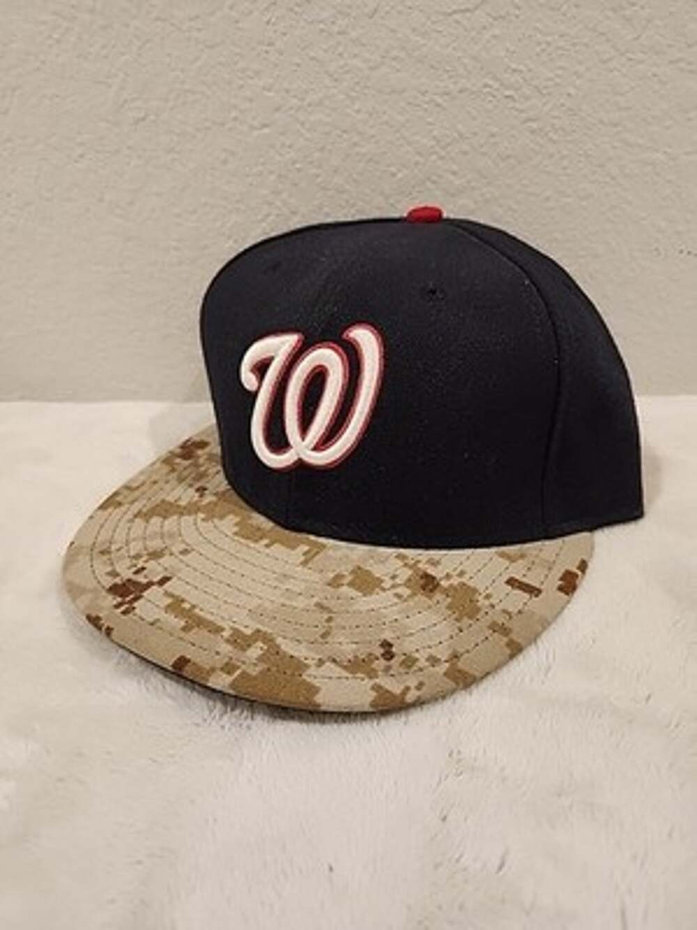 Washington Nationals New Era Cap Hat Digital Camo Fitted Size 6 7/8